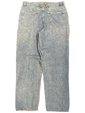 Vintage Bill Blass Buckle Faded Straight Leg Jeans